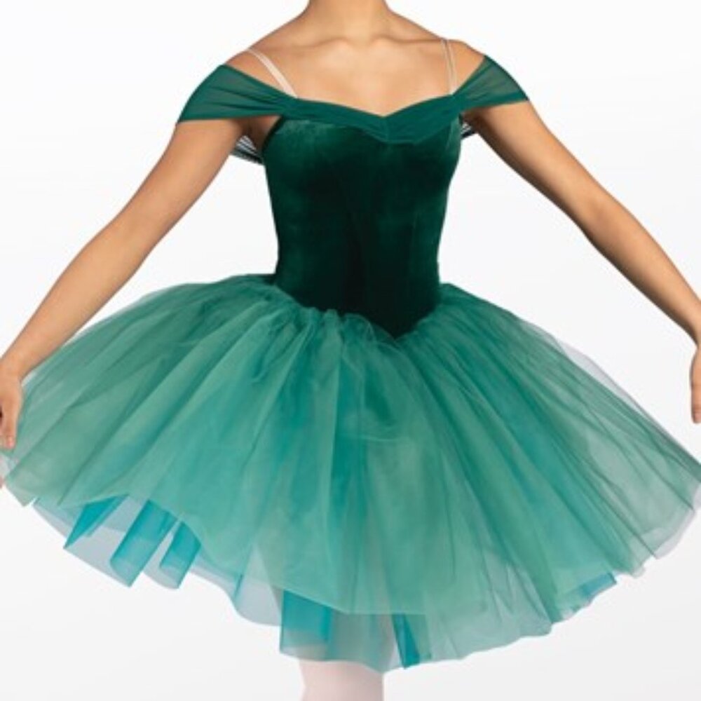 Ballet Costume Green Velvet Tutu Dress Weissman SC